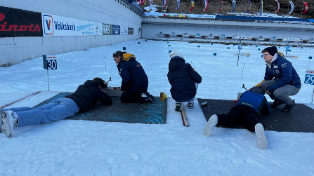 Besuch im Biathlonzentrum in Ridnaun
